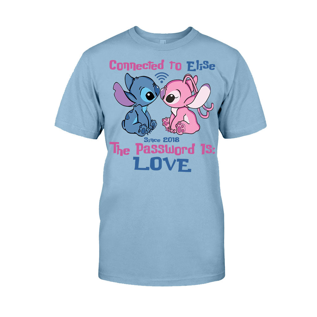 Connected To - Personalized Couple Ohana T-shirt and Hoodie