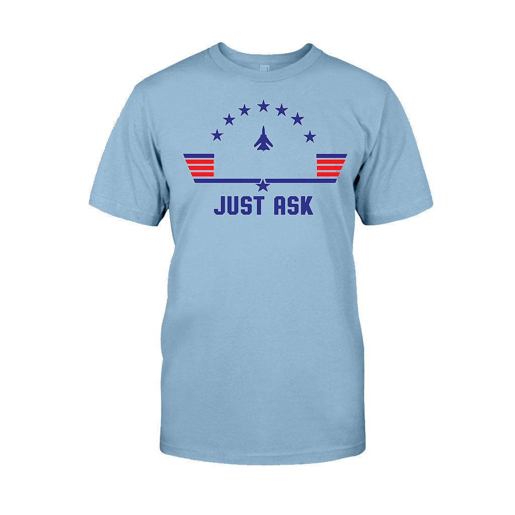 Top Dad Just Ask - Personalized Top Gun T-shirt and Hoodie