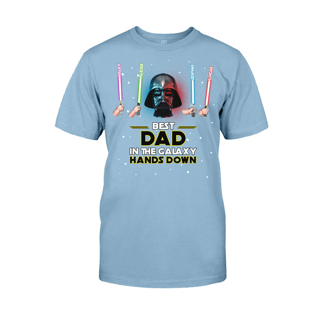 Best Dad In The Galaxy - Personalized The Force T-shirt and Hoodie