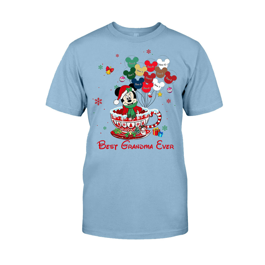 Best Grandma Ever - Personalized Christmas T-shirt and Hoodie