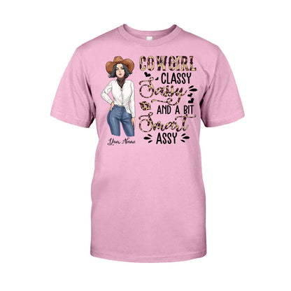 Classy Sassy And A Bit Smart Assy Cowgirl - Personalized Country Girl T-shirt and Hoodie