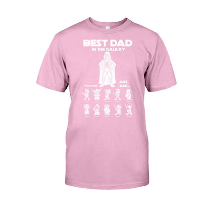 Best Dad In The Galaxy - Personalized Father's Day The Force T-shirt and Hoodie