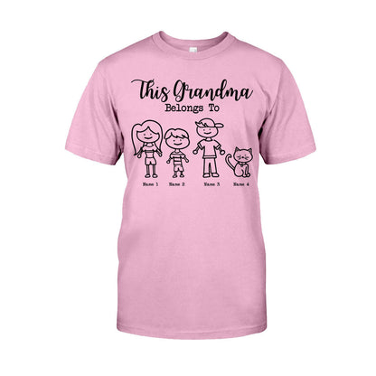 This Grandma Belongs To - Personalized Grandma T-shirt and Hoodie