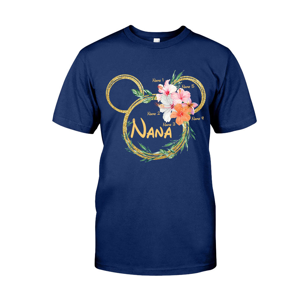 Tropical Mouse Ears Nana - Personalized Grandma T-shirt and Hoodie