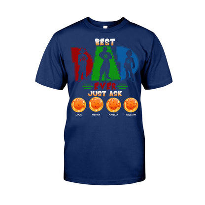 Best Dad Ever - Personalized Seven Balls T-shirt and Hoodie