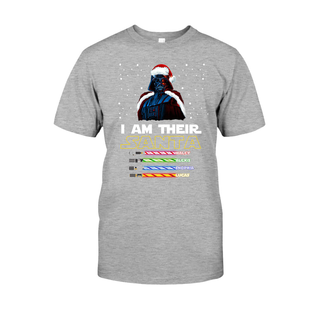 I Am Their Santa - Personalized Christmas Father T-shirt and Hoodie