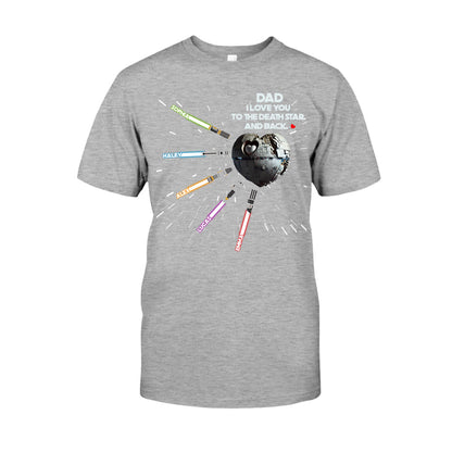 We Love You To The Death Star And Back - Personalized The Force T-shirt and Hoodie