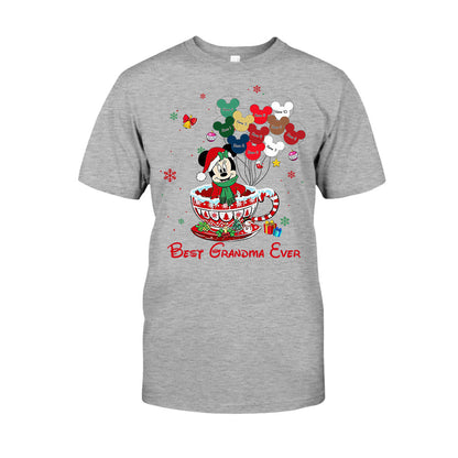 Best Grandma Ever - Personalized Christmas T-shirt and Hoodie