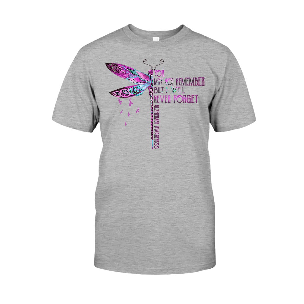 You May Not Remember Purple Dragonfly - Alzheimer Awareness T-shirt and Hoodie 102021