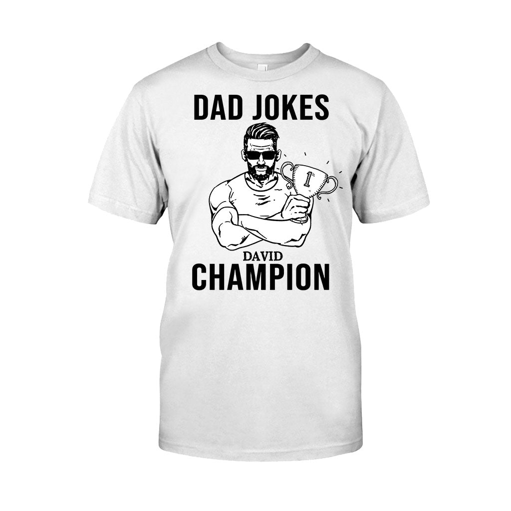 Dad Jokes Champion - Personalized Father's Day T-shirt and Hoodie