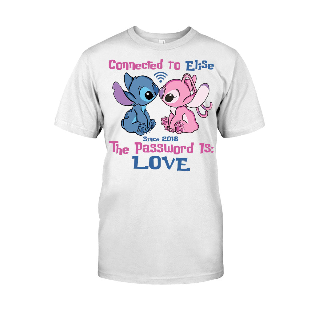 Connected To - Personalized Couple Ohana T-shirt and Hoodie