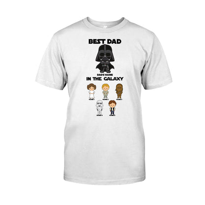 Best Dad In The Galaxy - Personalized Father's Day The Force T-shirt and Hoodie