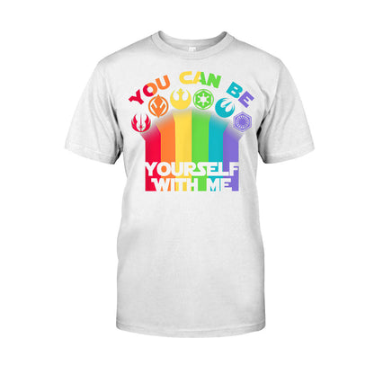 You Can Be Yourself With Me - LGBT Support T-shirt and Hoodie