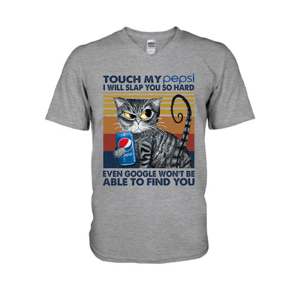 Touch My Drink - Personalized Blue Soft Drink T-shirt and Hoodie