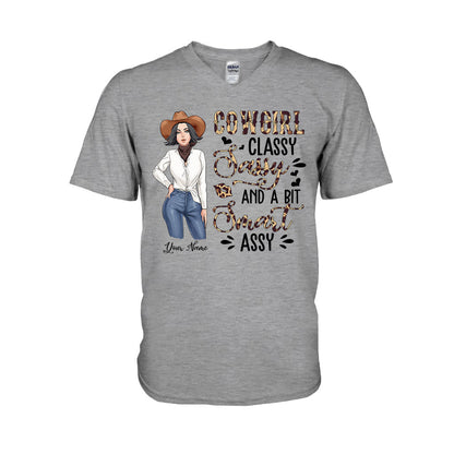 Classy Sassy And A Bit Smart Assy Cowgirl - Personalized Country Girl T-shirt and Hoodie