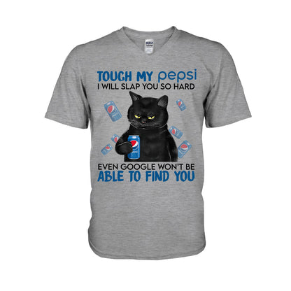 Touch My Drink - Personalized Blue Soft Drink T-shirt and Hoodie