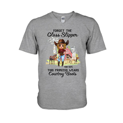 This Princess Wears Cowboy Boots - Personalized Horse T-shirt and Hoodie