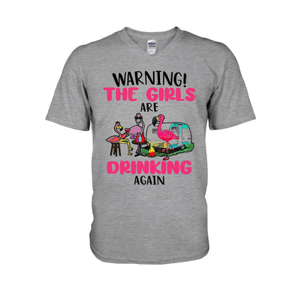 Warning The Girls Are Drinking Again - Camping T-shirt and Hoodie 112021