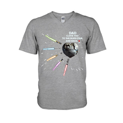 We Love You To The Death Star And Back - Personalized The Force T-shirt and Hoodie