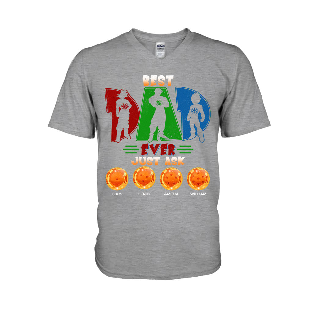 Best Dad Ever - Personalized Seven Balls T-shirt and Hoodie