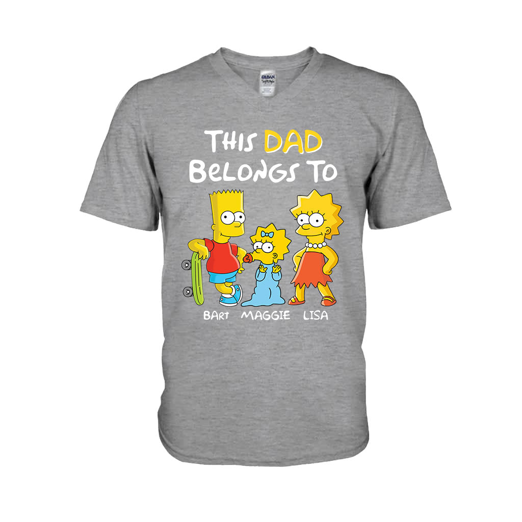 This Dad Belongs To - Personalized Father T-shirt and Hoodie