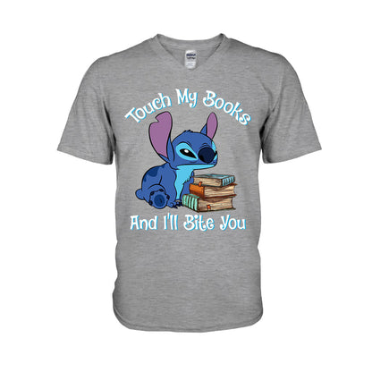 Touch My Books And I'll Bite You -Book T-shirt and Hoodie