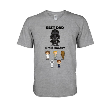 Best Dad In The Galaxy - Personalized Father's Day The Force T-shirt and Hoodie