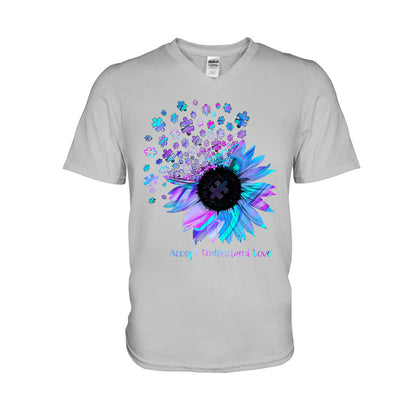 Accept Understand Love  - Autism Awareness T-shirt And Hoodie 062021