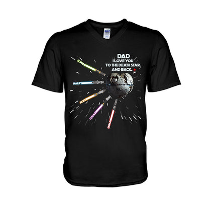 We Love You To The Death Star And Back - Personalized The Force T-shirt and Hoodie