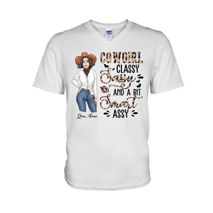 Classy Sassy And A Bit Smart Assy Cowgirl - Personalized Country Girl T-shirt and Hoodie