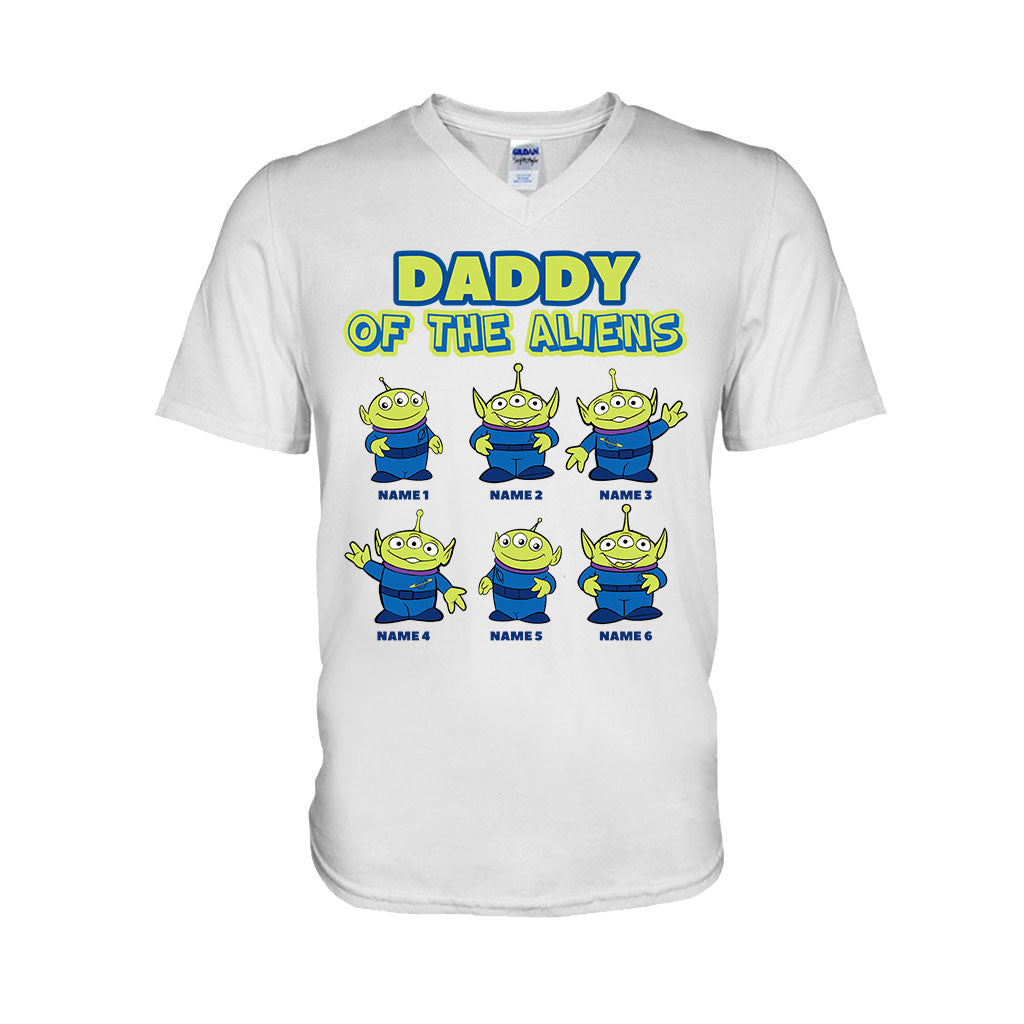 Daddy Of The Aliens - Personalized Father's Day T-shirt and Hoodie