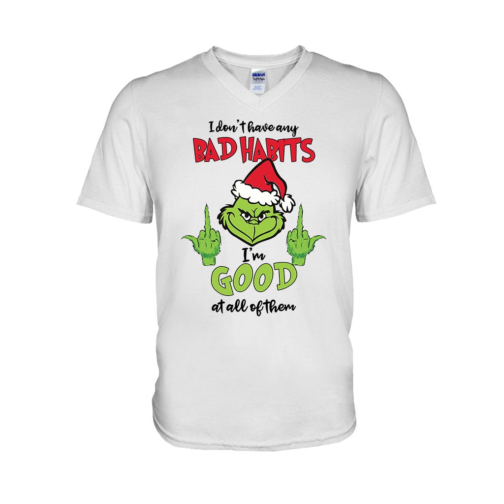 I Don't Have Any Bad Habits - Christmas T-shirt and Hoodie