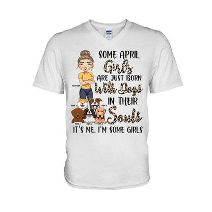 Born With Dogs In My Soul - Personalized Dog T-shirt and Hoodie