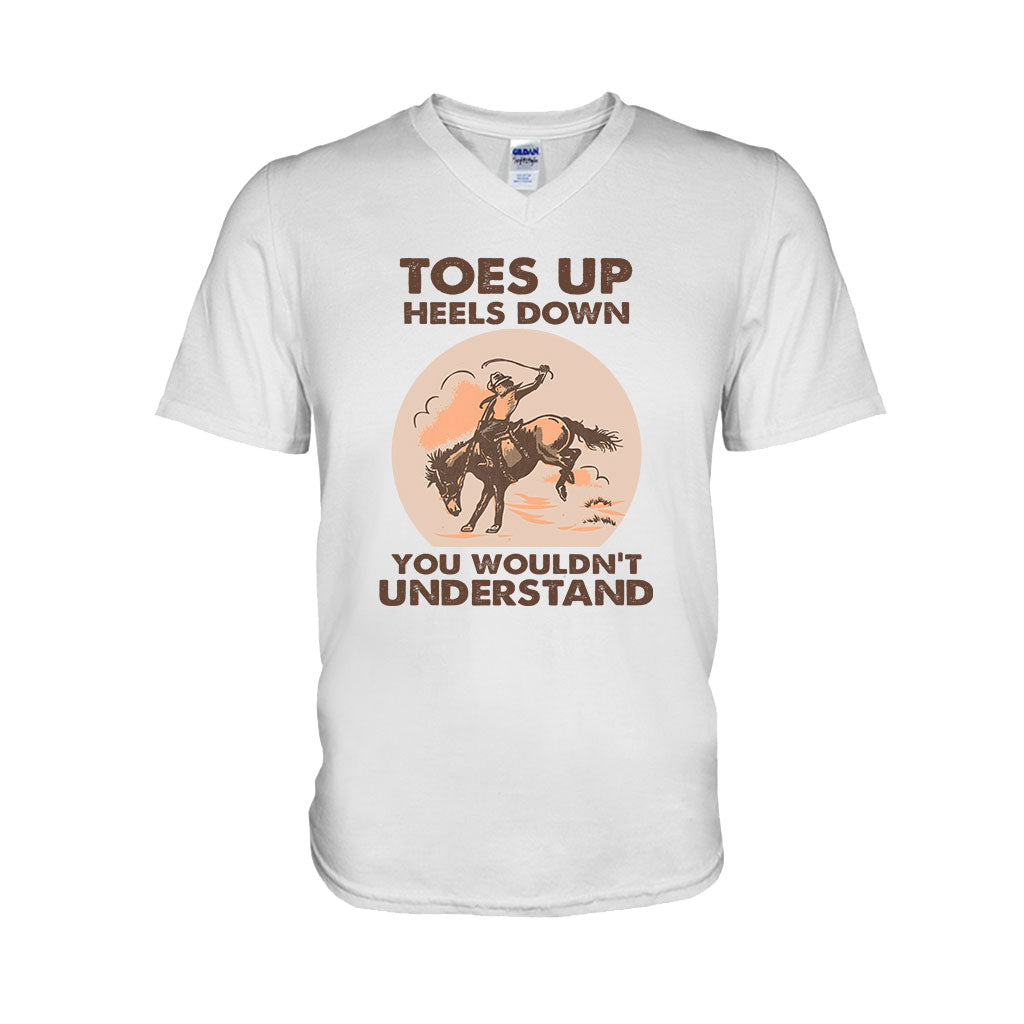 Toes Up Heels Down - Horse T-shirt and Hoodie