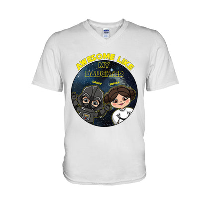 Awesome Like My Daughter - Personalized The Force T-shirt and Hoodie