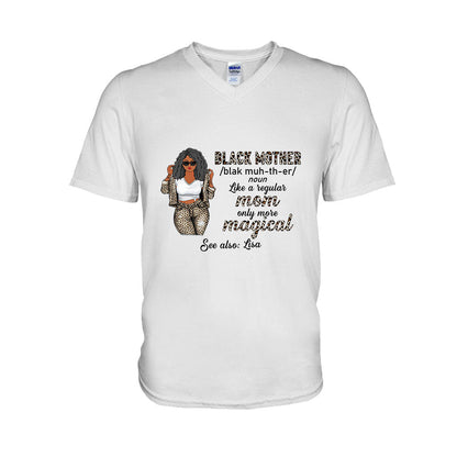 Black Mother - Personalized Mother's Day T-shirt and Hoodie With 3D Pattern Print