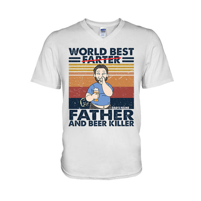 World Best Father - Father's Day Personalized T-shirt and Hoodie