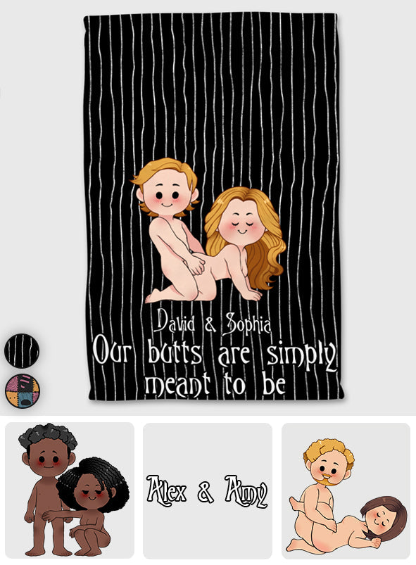 We're Simply Meant To Be Nightmare Naughty - Personalized Nightmare Towel