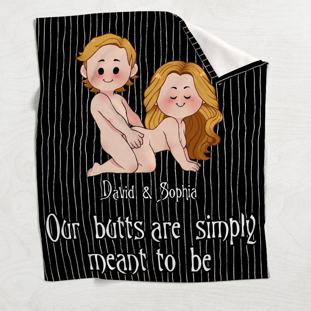 We're Simply Meant To Be Nightmare Naughty - Personalized Nightmare Blanket