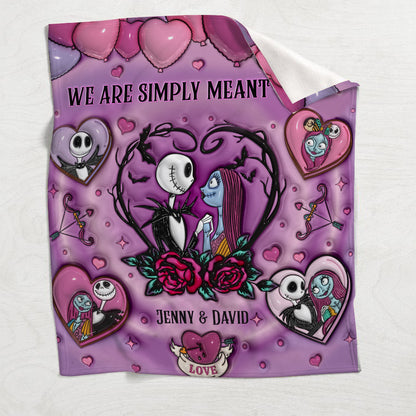 We Are Simply Meant To Be - Personalized Couple Blanket