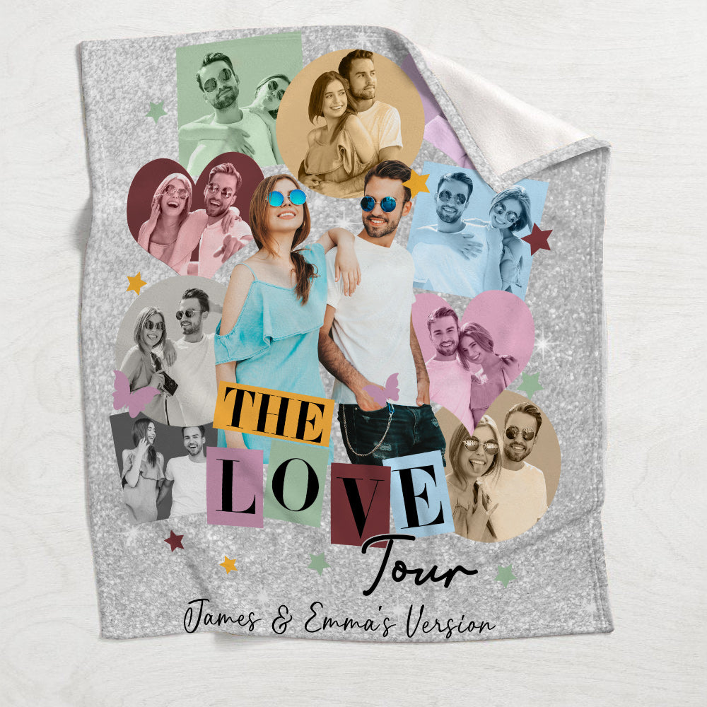 The Love Tour Our Version - Personalized Couple Blanket