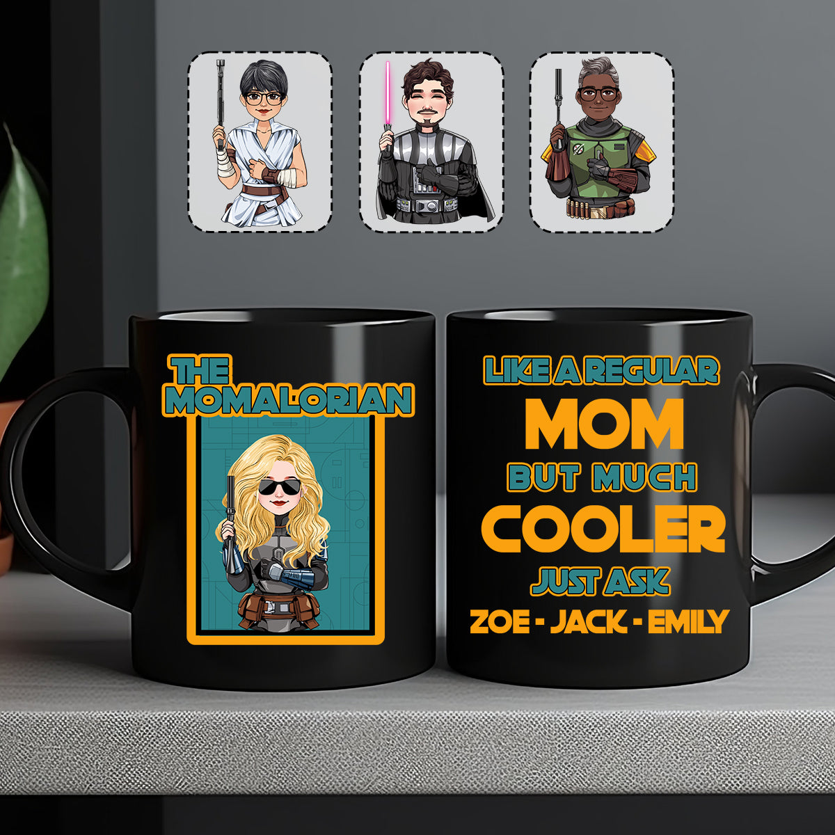 The Momralorian/ Dadalorian - Personalized Mother Mug