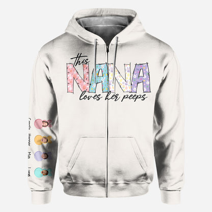 This Mama/ Nana/ Mimi... Loves Her Bunnies - Personalized Mother All Over Shirt