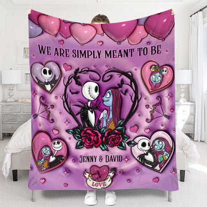 We Are Simply Meant To Be - Personalized Couple Blanket