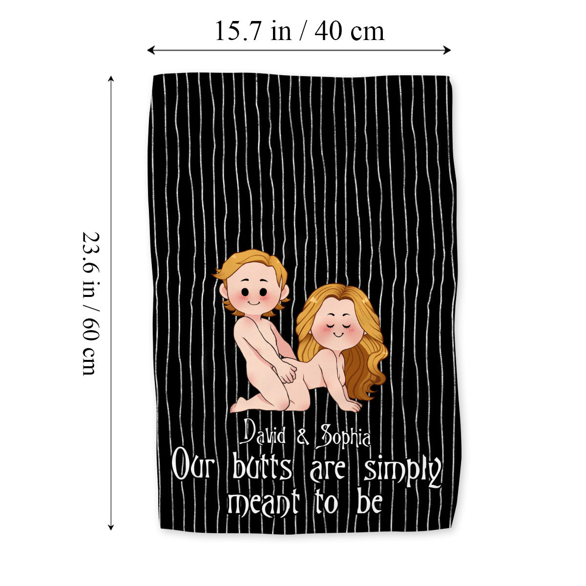 We're Simply Meant To Be Nightmare Naughty - Personalized Nightmare Towel