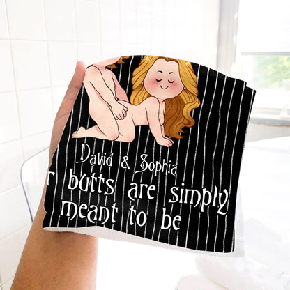 We're Simply Meant To Be Nightmare Naughty - Personalized Nightmare Towel