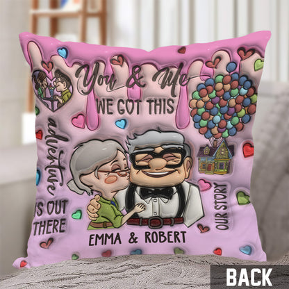 You And Me - Personalized Couple Throw Pillow