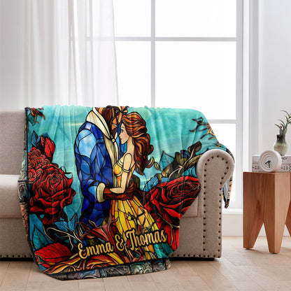 You And Me We Got This - Personalized Beauty And The Beast Blanket