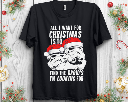 All I Want For Christmas The Force T-shirt and Hoodie 0823