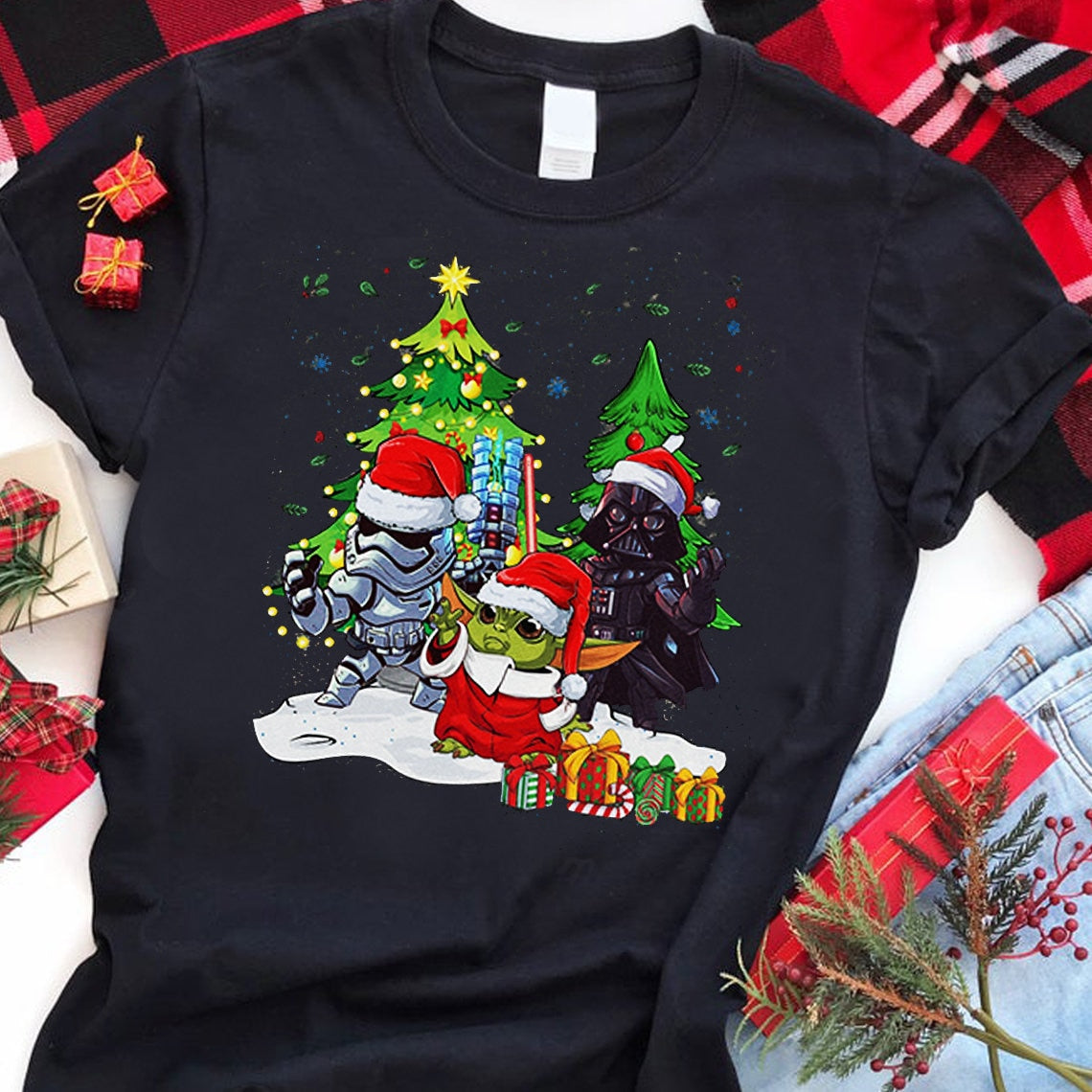 Christmas Tree The Force T-shirt and Hoodie 0823